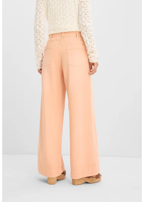 Jeans wide leg, vita alta, bonprix
