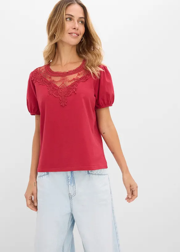 Maglia in cotone elasticizzato, bonprix
