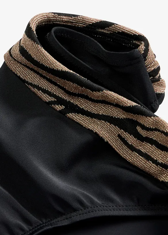 Slip per bikini con materiale lucido, bonprix