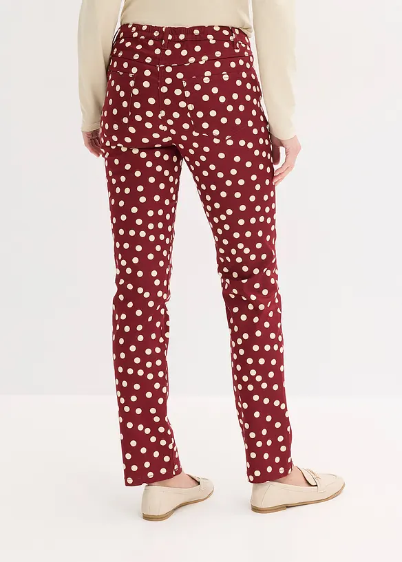 Pantaloni 5 tasche elasticizzati, bonprix