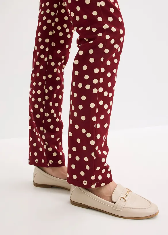 Pantaloni 5 tasche elasticizzati, bonprix