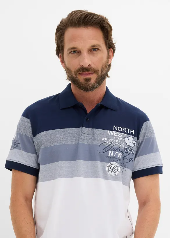Polo a maniche corte in jersey di puro cotone biologico, bonprix
