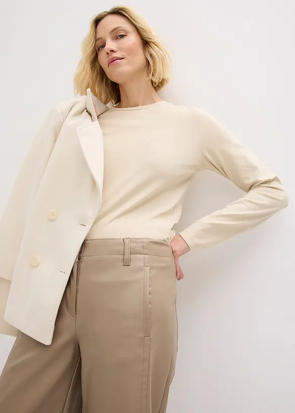 Pantaloni culotte in similpelle, bonprix