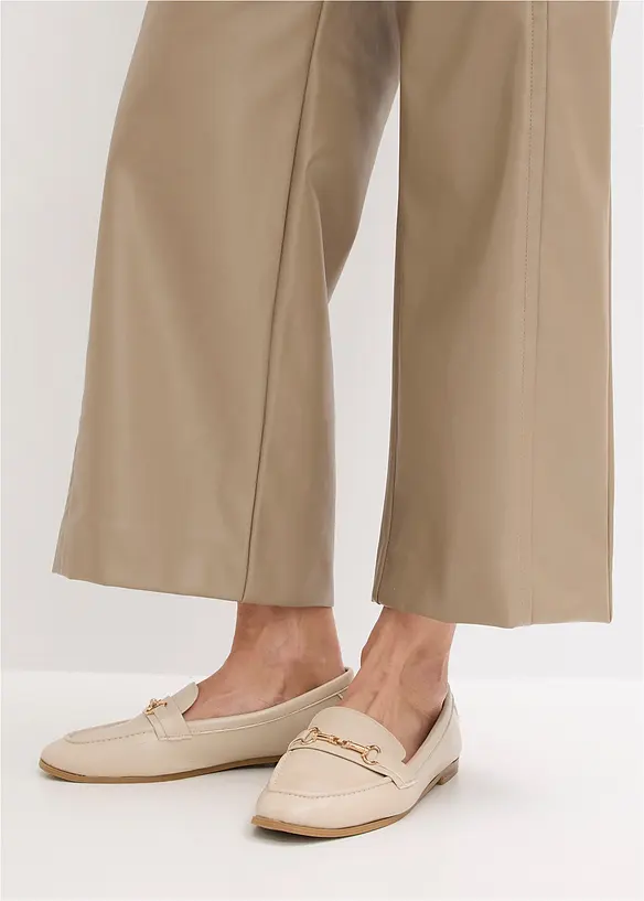 Pantaloni culotte in similpelle, bonprix