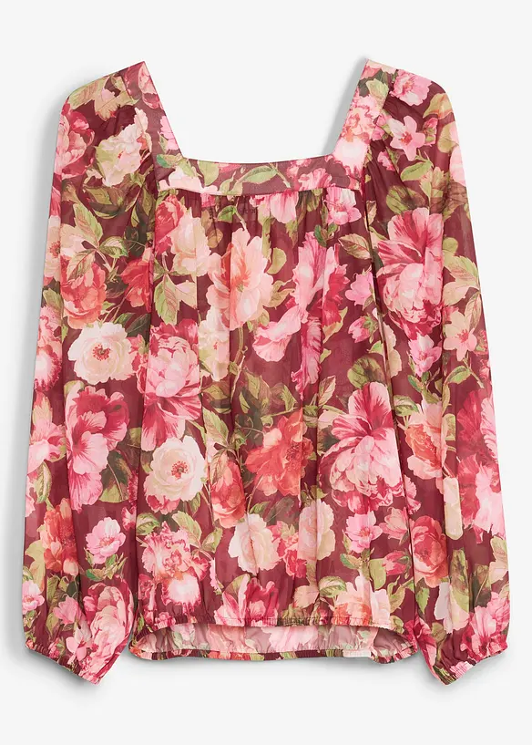 Blusa con fondo a palloncino, bonprix