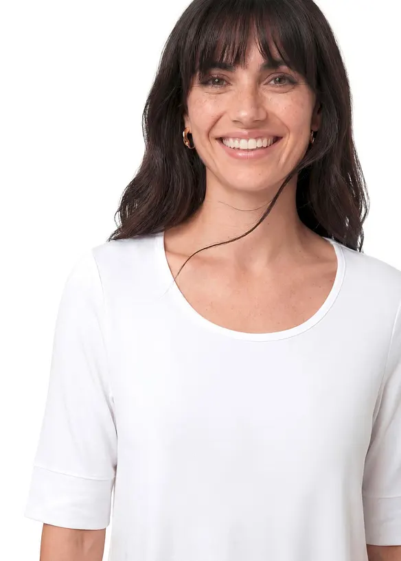 Maglia lunga in morbida viscosa, bonprix