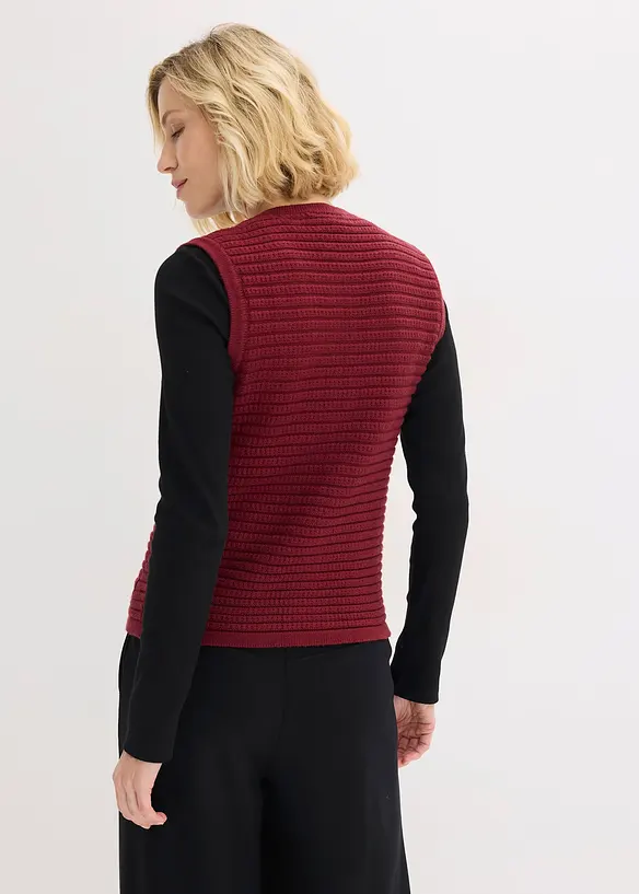 Gilet in maglia di misto viscosa, bonprix