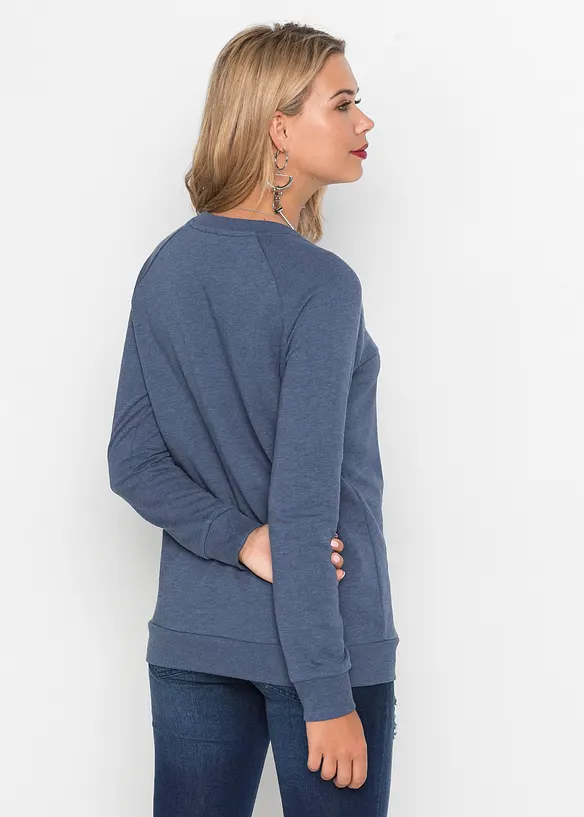 Felpa in misto cotone, bonprix