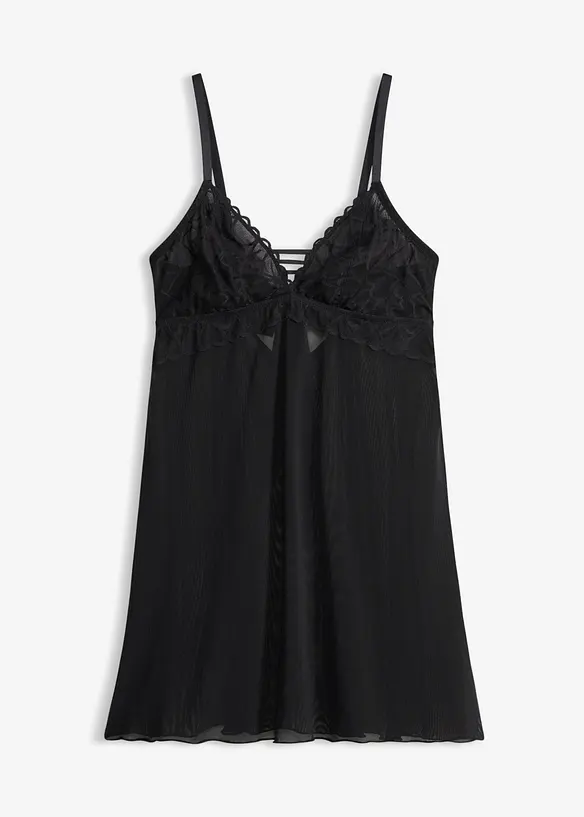 Sottoveste senza ferretto con pizzo a cuoricini, bonprix