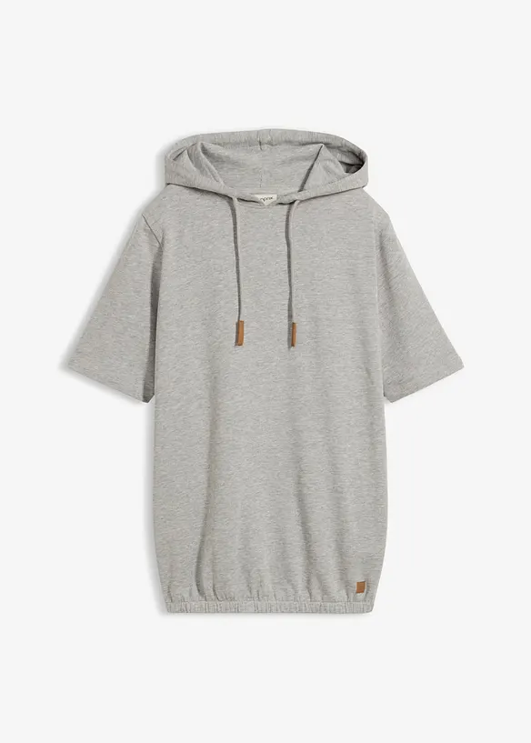 Felpa con cappuccio in misto cotone, bonprix