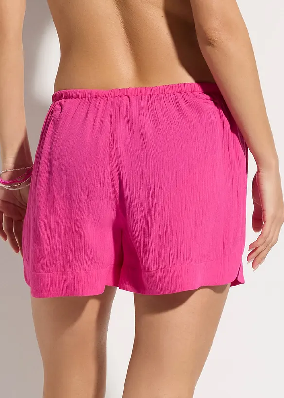 Shorts da spiaggia in crinkle operato, bonprix