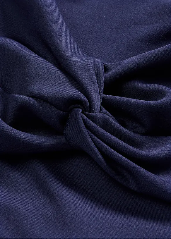 Abito con spalle scoperte e dettaglio annodato, bonprix