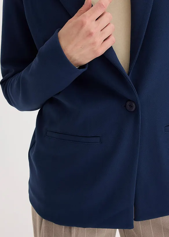 Blazer in jersey cr&ecirc;pe, bonprix
