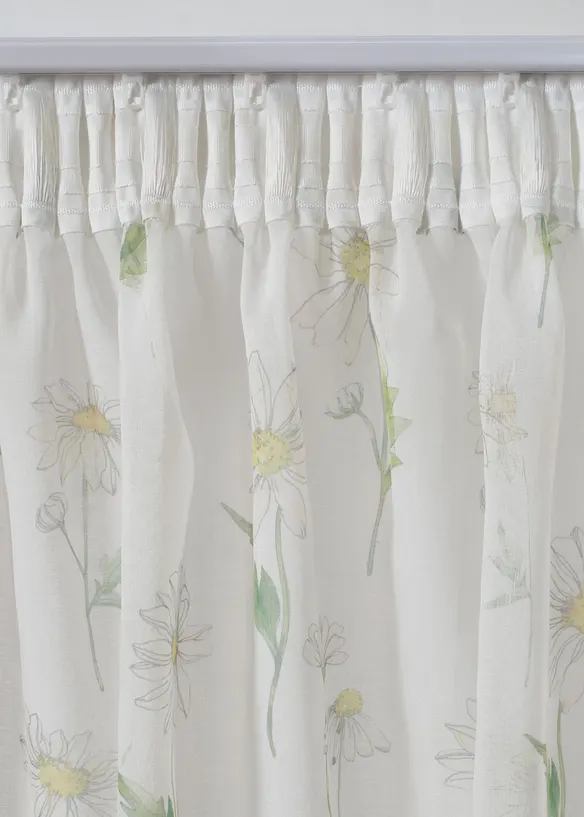 Tenda trasparente a fiori (pacco da 1), bonprix