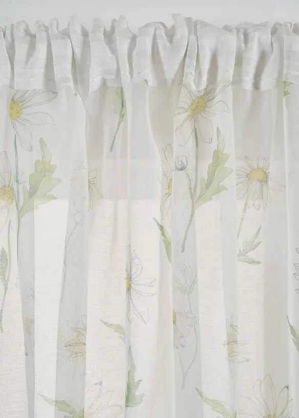 Tenda trasparente a fiori (pacco da 1), bonprix