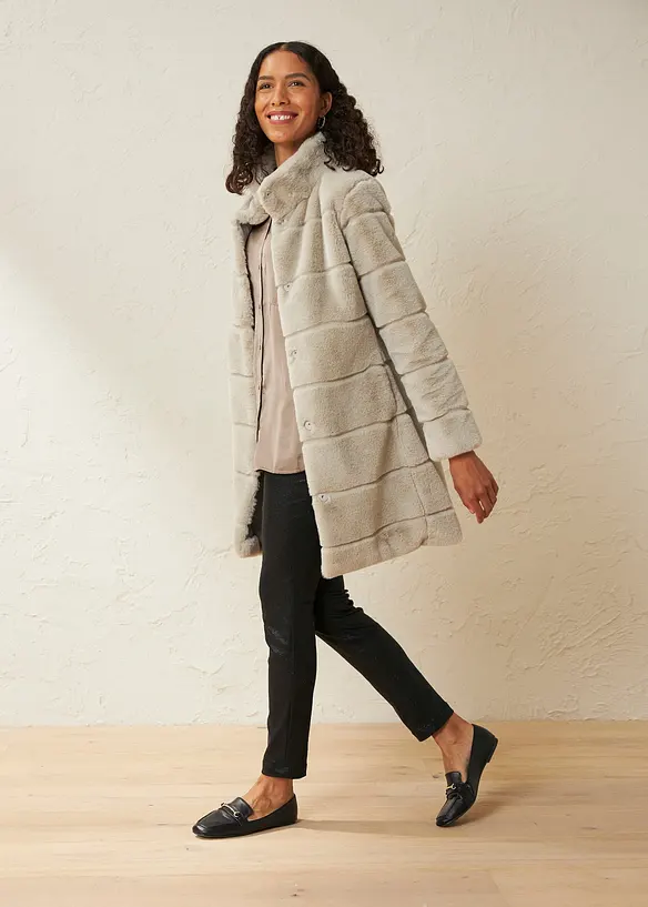 Cappotto in pelliccia ecologica, bonprix