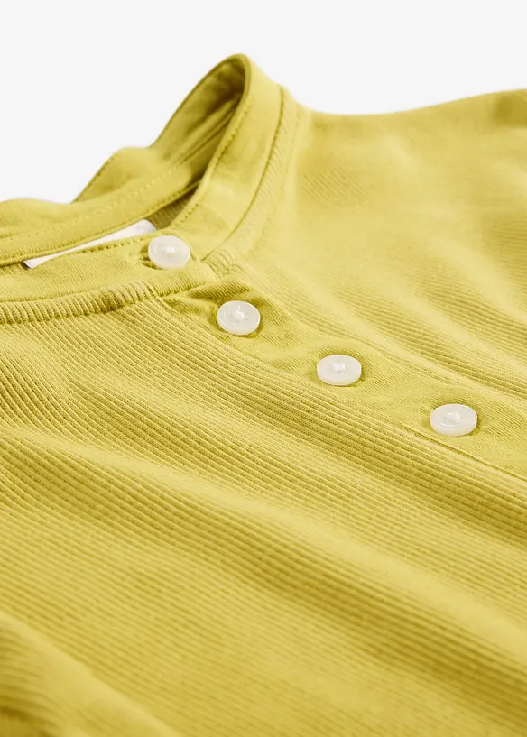 Maglia a costine in puro cotone biologico, bonprix