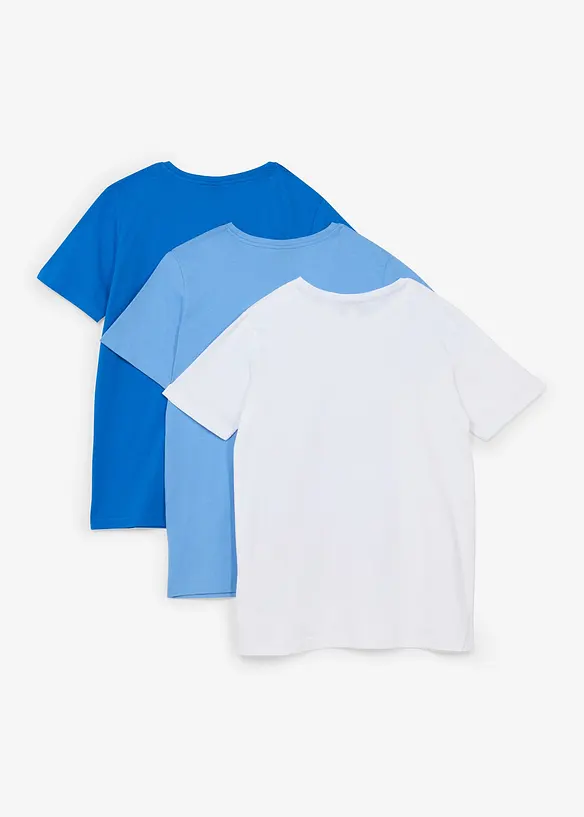T-shirt in cotone biologico (pacco da 3), bonprix