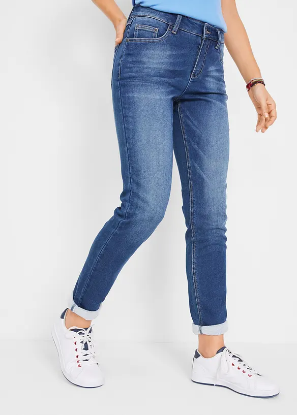 Jeans boyfriend termici con interno morbido e caldo, bonprix