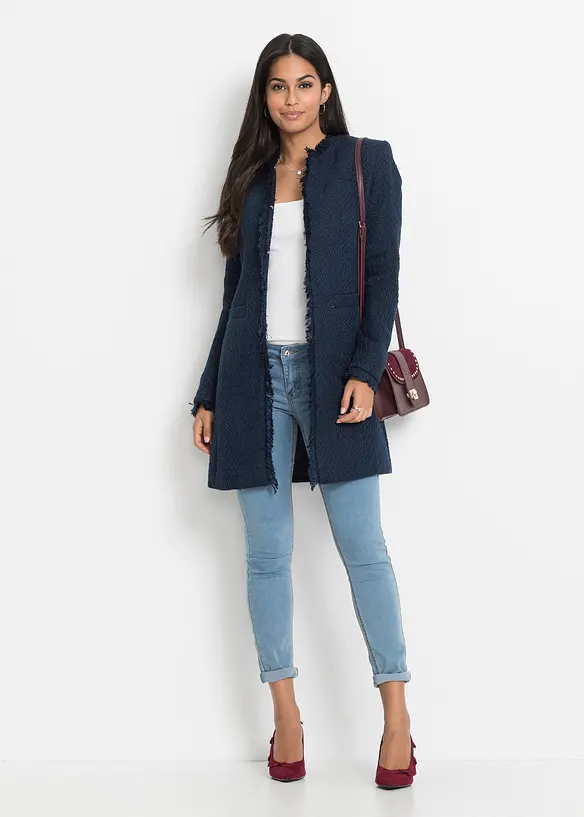 Blazer lungo in boucl&eacute;, bonprix