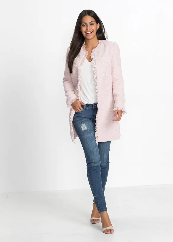 Blazer lungo in boucl&eacute;, bonprix