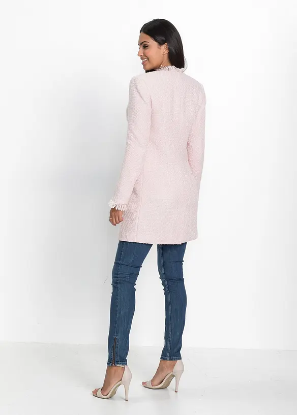 Blazer lungo in boucl&eacute;, bonprix