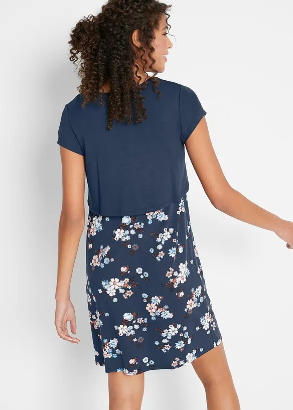 Abito pr&eacute;maman / da allattamento 2 in 1 in jersey di viscosa, bonprix