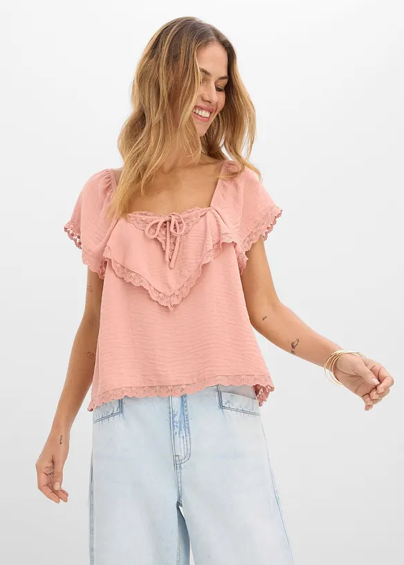 Maglia in cr&ecirc;pe leggero, bonprix