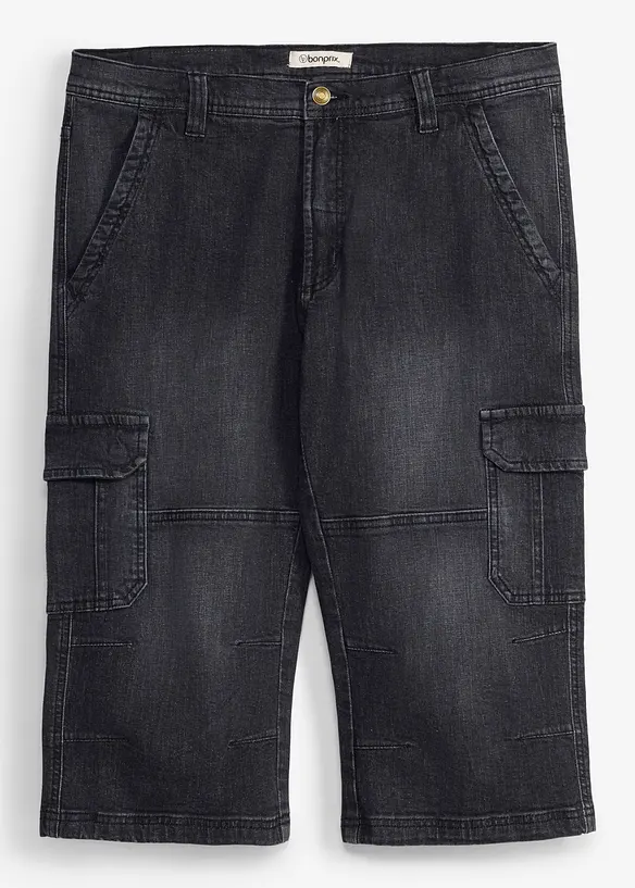 Jeans cargo a pinocchietto regular fit, straight, bonprix