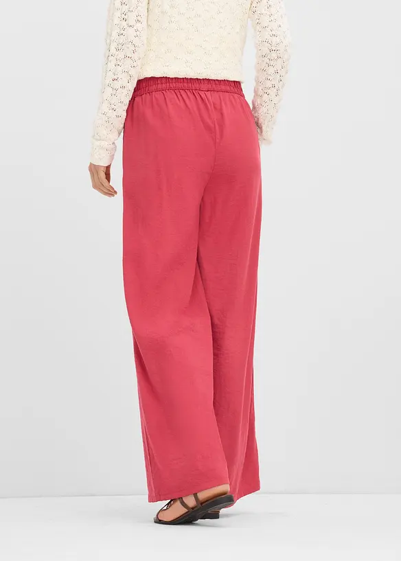 Pantaloni a palazzo in misto viscosa, bonprix