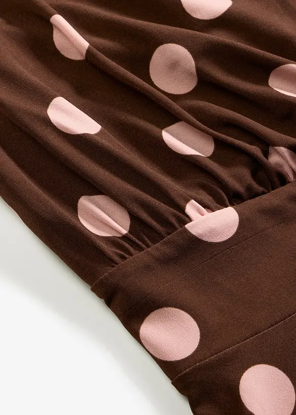 Abito in maglina a pois, bonprix