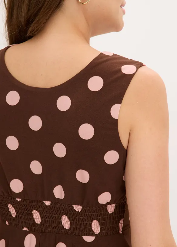 Abito in maglina a pois, bonprix