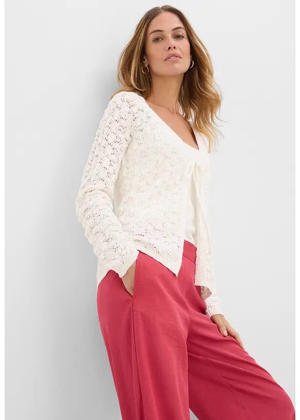 Pantaloni a palazzo in misto viscosa, bonprix