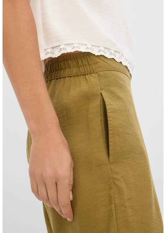 Pantaloni a palazzo in misto viscosa, bonprix