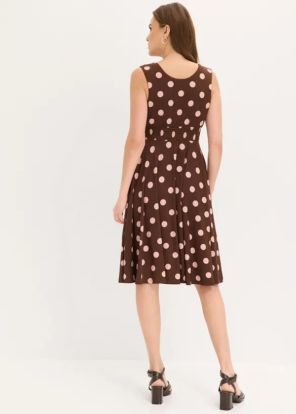 Abito in maglina a pois, bonprix