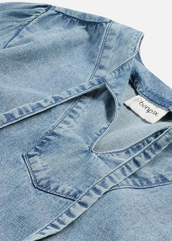 Abito midi disinvolto in misto lino, bonprix
