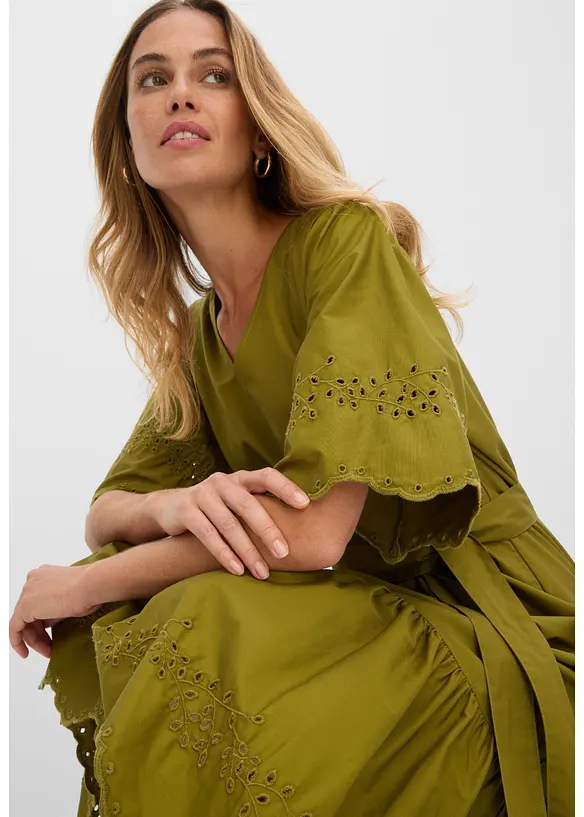 Abito midi in puro cotone, bonprix