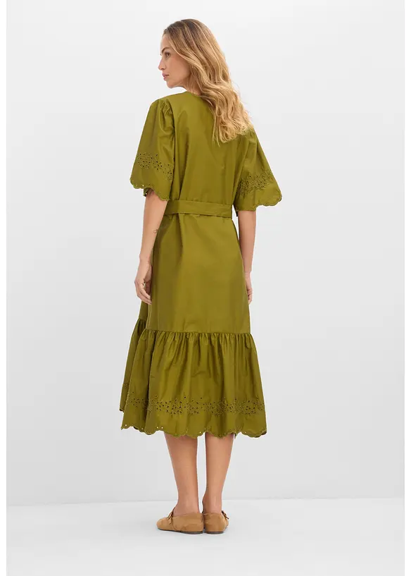 Abito midi in puro cotone, bonprix