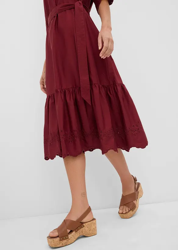 Abito midi in puro cotone, bonprix
