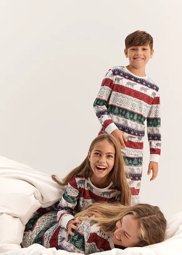 Pigiama in morbido cotone con sacchetto regalo, bonprix