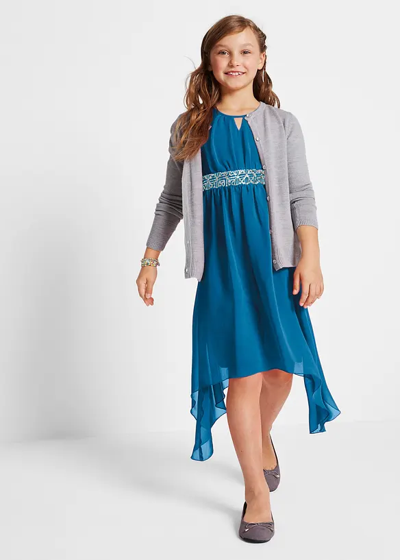 Abito in chiffon con paillettes, bonprix