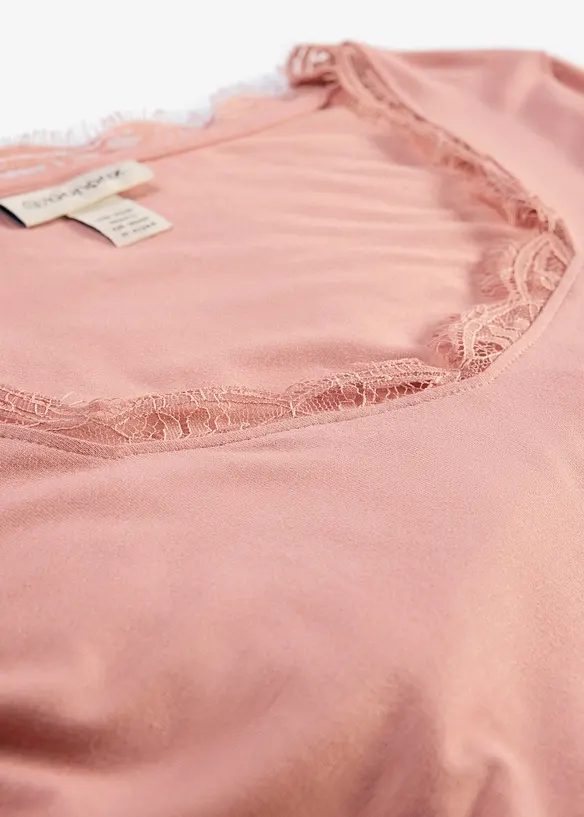 Maglia a maniche lunghe in misto viscosa morbido, bonprix