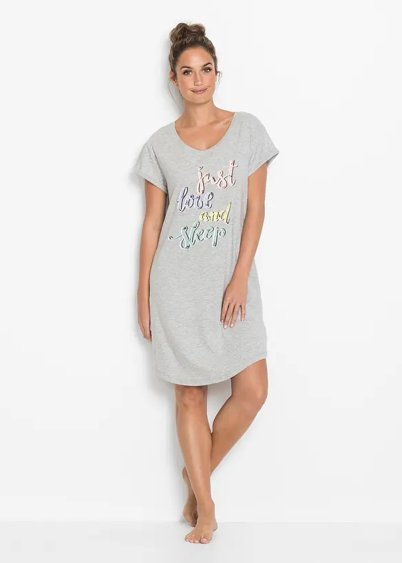 Camicia da notte corta, bonprix