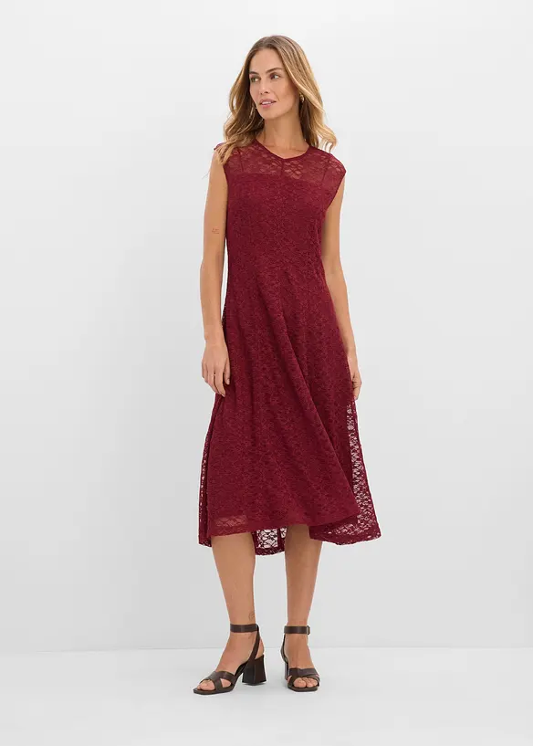 Abito svasato in pizzo, bonprix