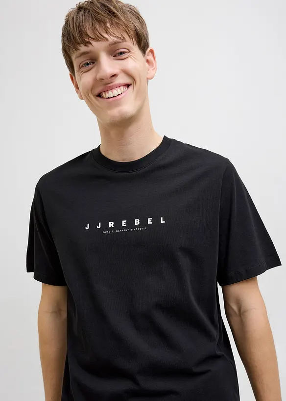 T-shirt JJ REBEL in puro cotone, loose fit, JJ REBEL