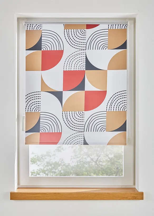 Tenda a rullo oscurante con fantasia retr&ograve;, bonprix