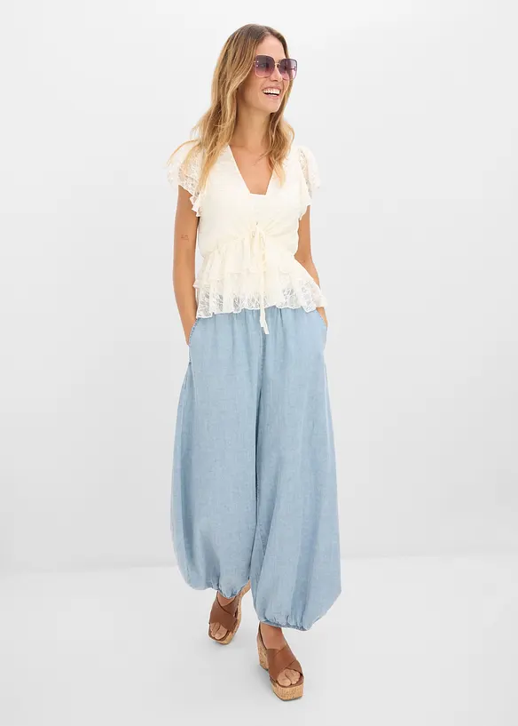 Maglia corta in pizzo, bonprix