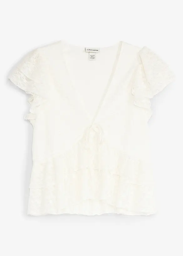 Maglia corta in pizzo, bonprix