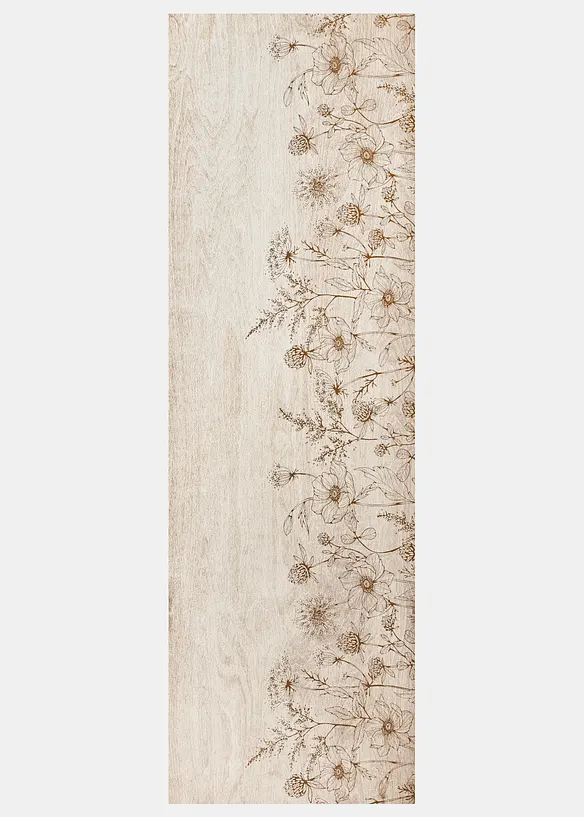 Zerbino lavabile con motivo floreale, bonprix