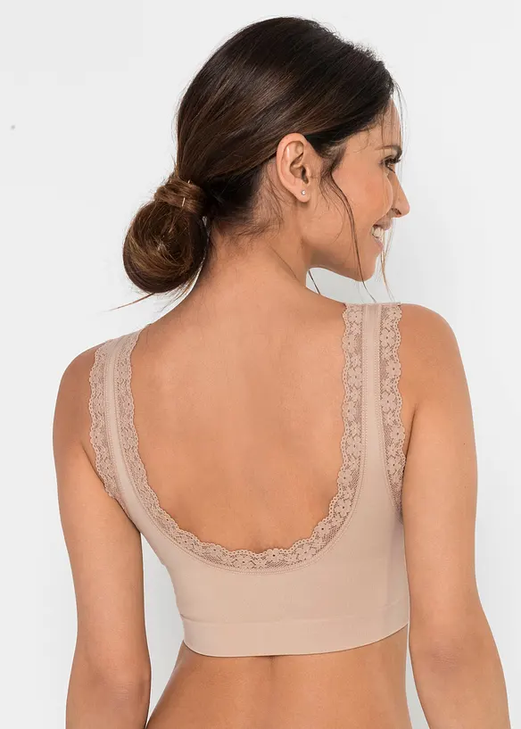 Reggiseno Feel Comfort a bustier senza cuciture  (pacco da 2), bonprix